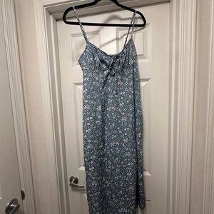 SHEIN Blue Floral Maxi Dress